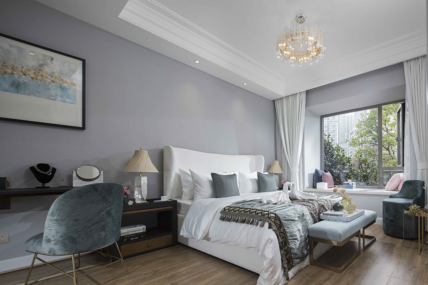 Bedroom Image With Ceiling Pendant Light In Guiyang D Apartment